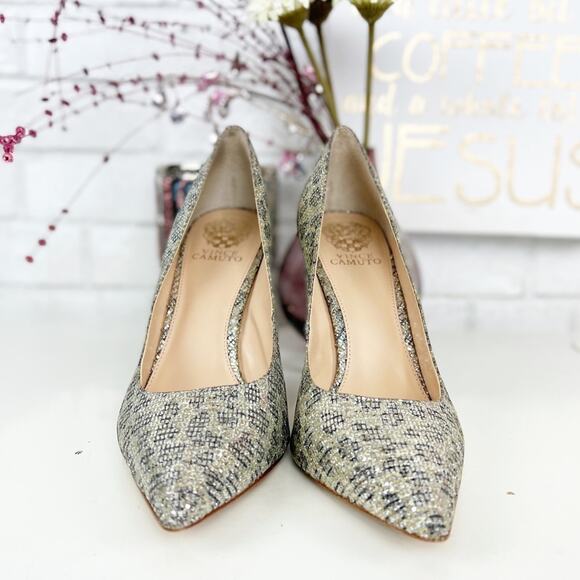 Vince Camuto Women's Norida Shimmer Glam Heels Size 10 - Picture 3 of 10